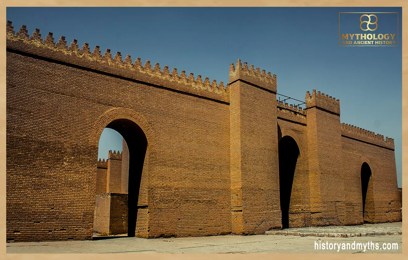 the walls of ancient Babylon