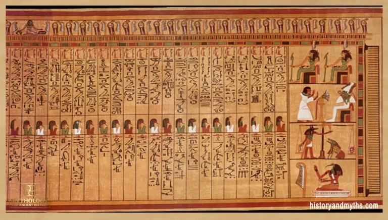 Hall of Two Truths scene — Papyrus of Ani | Public Domain