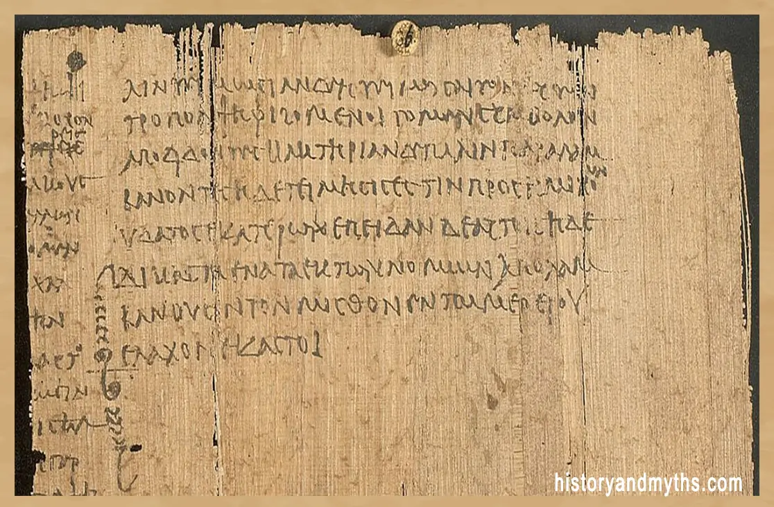 Papyrus manuscript of the Constitution of the Athenians