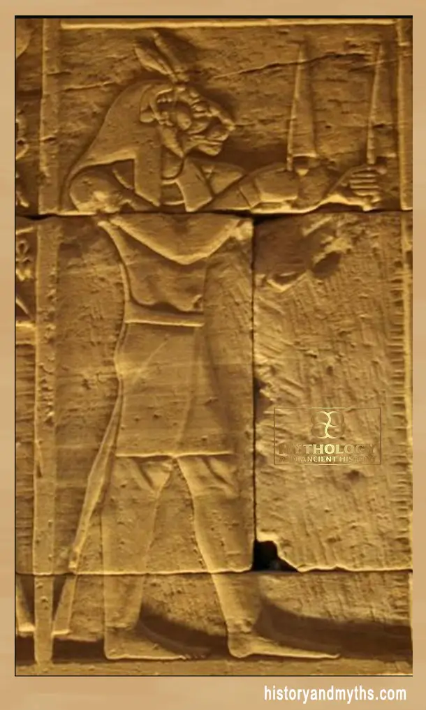 Shezmu from his temple in Dendera