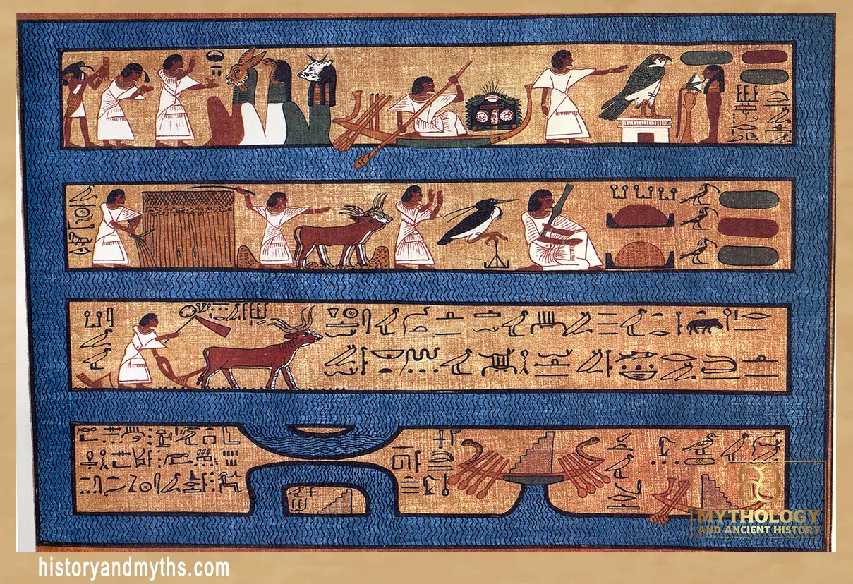 A'aru, 'The Field of Reeds' from the Papyrus of Ani