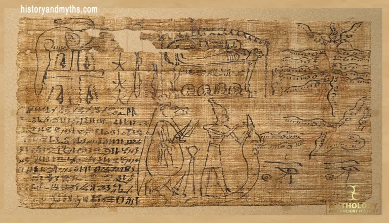 Talisman on papyrus used for protection and purification