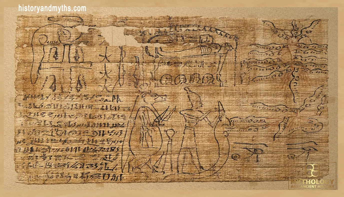 Talisman on papyrus used for protection and purification