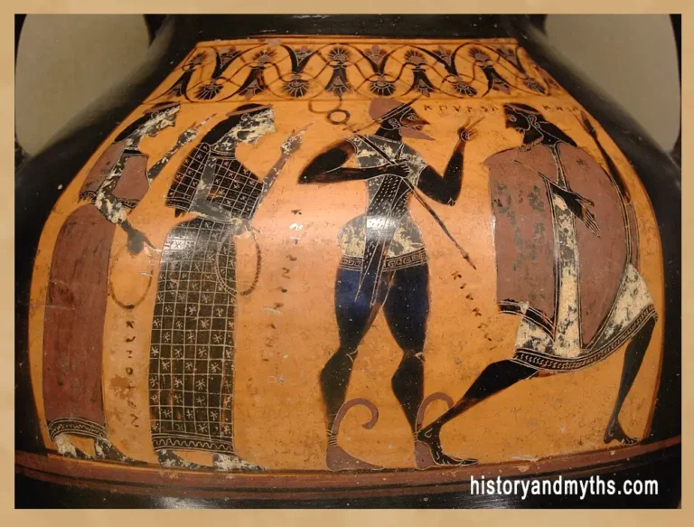 Witt Painter, The Judgment of Paris, Attic black-figure belly amphora, c. 560–550 BC