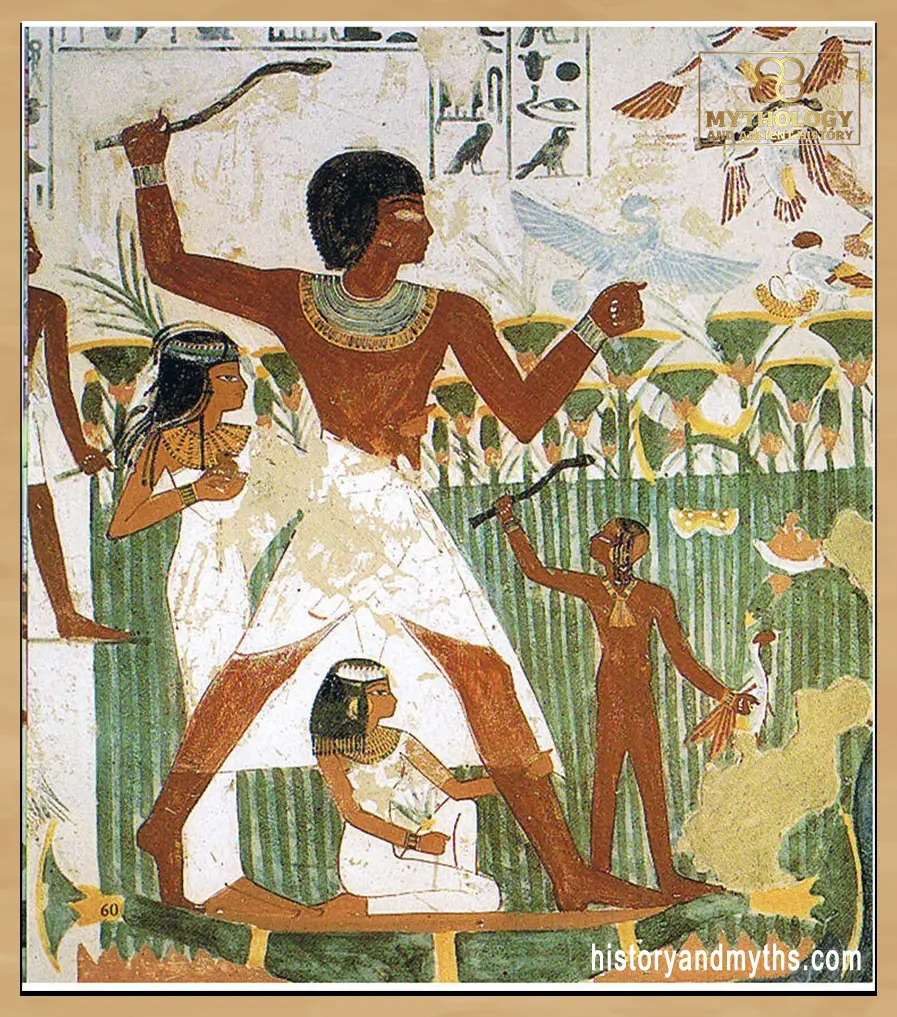 A painted scene from the Tomb of Nakht (TT52) showing active work and movement in daily life during Egypt’s New Kingdom.