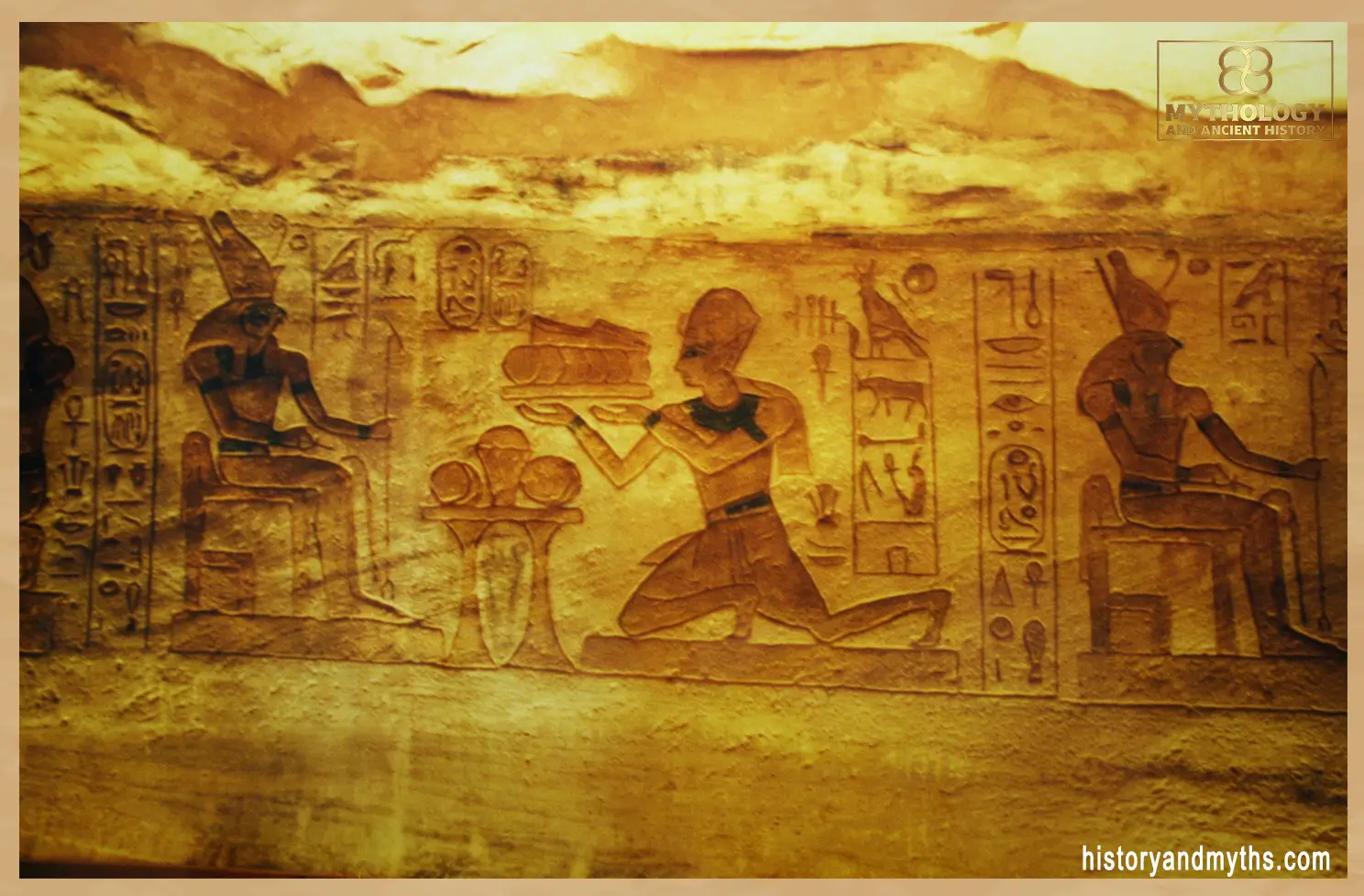 The rock-cut temples of Abu Simbel built by Ramesses II