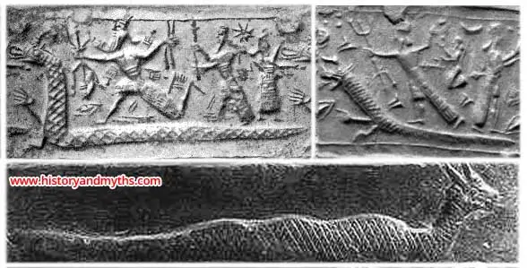 Enuma-Elish-Creation-Story-Marduk-in-battle
