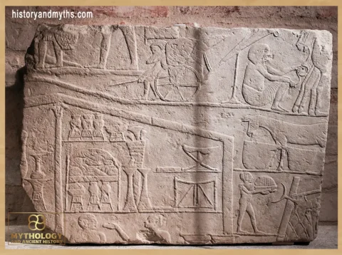 Wall fragment from the tomb of Horemheb (Saqqara)