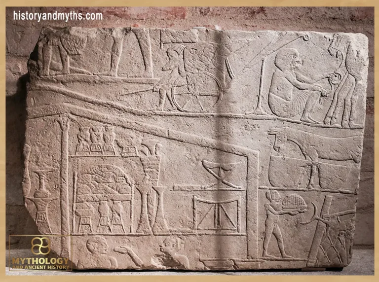 Wall fragment from the tomb of Horemheb (Saqqara)