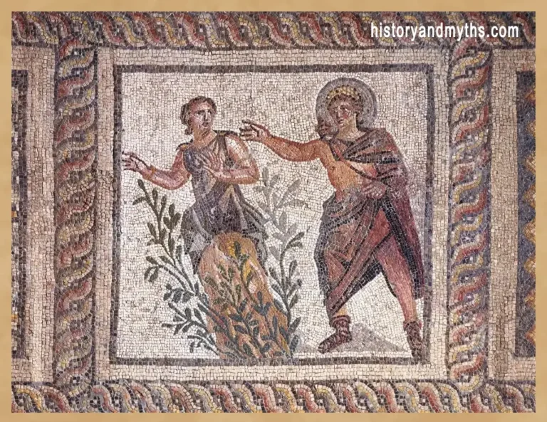 Apollo and Daphne Roman mosaic, 2nd–3rd century CE