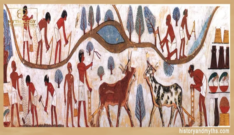 Agricultural Scenes, Tomb of Nakht (facsimile, TT 52), New Kingdom, Dynasty 18