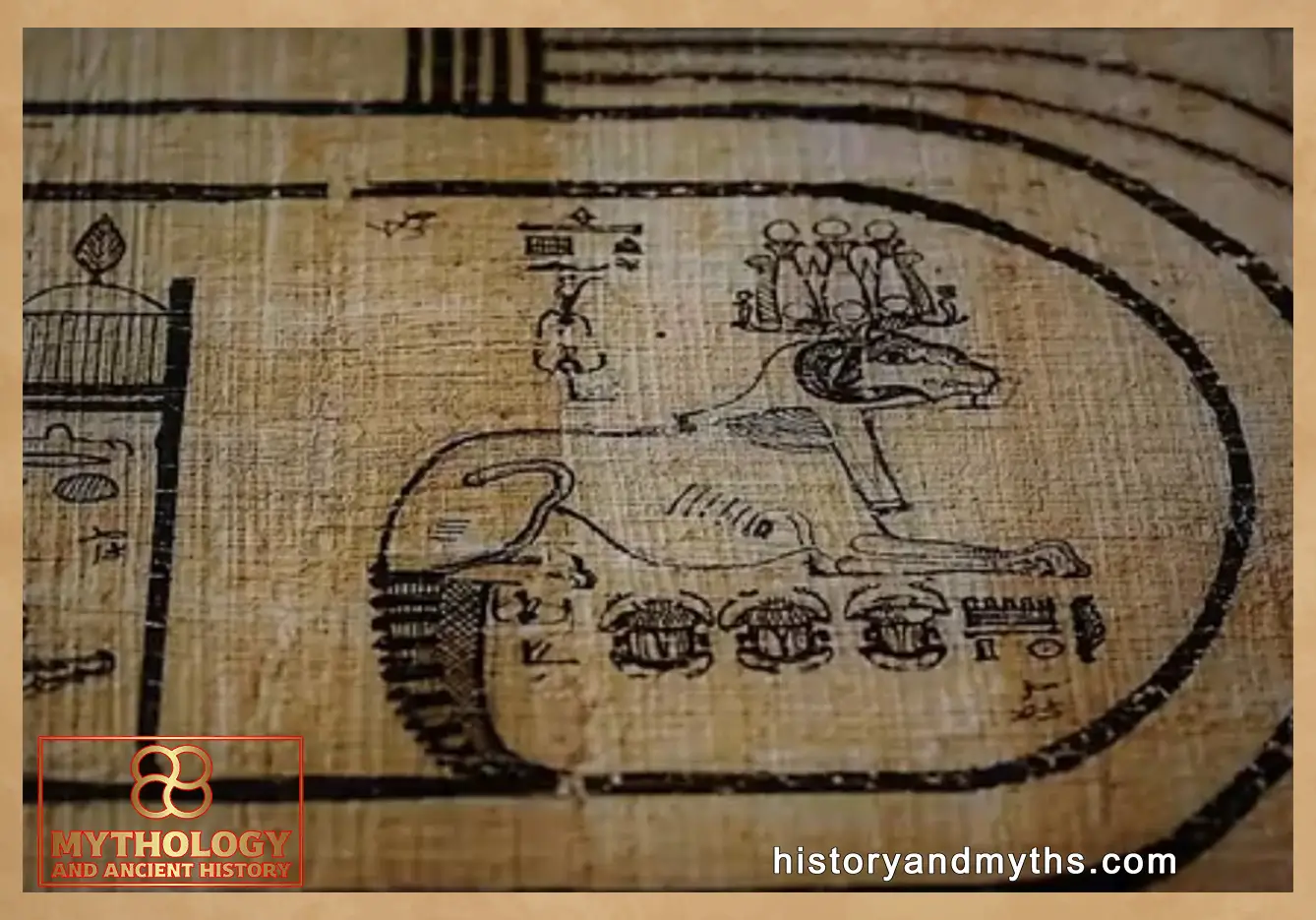 The-ram-in-Fayoum-Book-papyrus