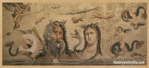 Oceanus and Tethys mosaic, Roman period