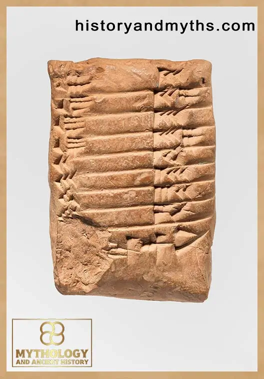 Mesopotamian cuneiform tablet recording economic or professional activity