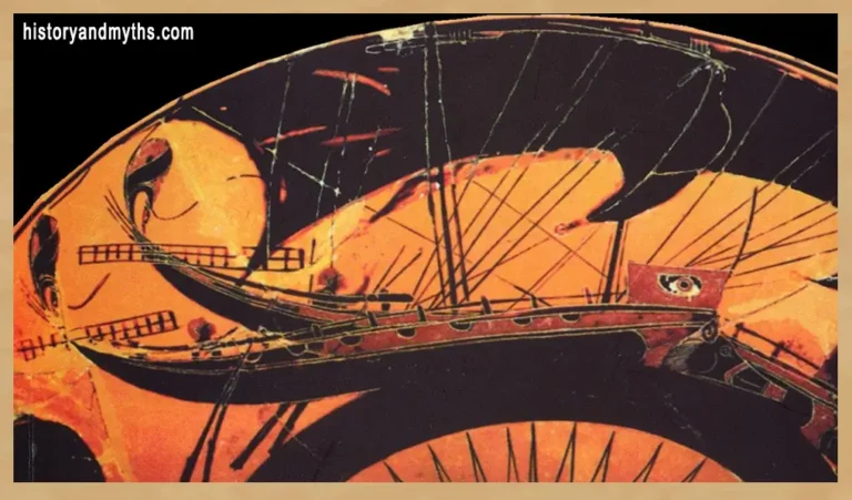 Black-figure depiction of an ancient Greek merchant ship, representing the maritime trade networks that relied on cargo agreements and commercial contracts