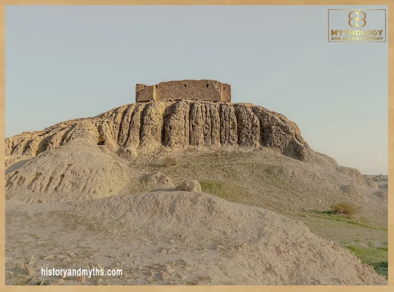 Panoramic view of the ziggurat of Nippur, Iraq