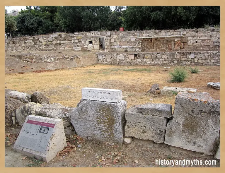 Ruins of the Southwest Fountain House, Ancient Agora of Athens