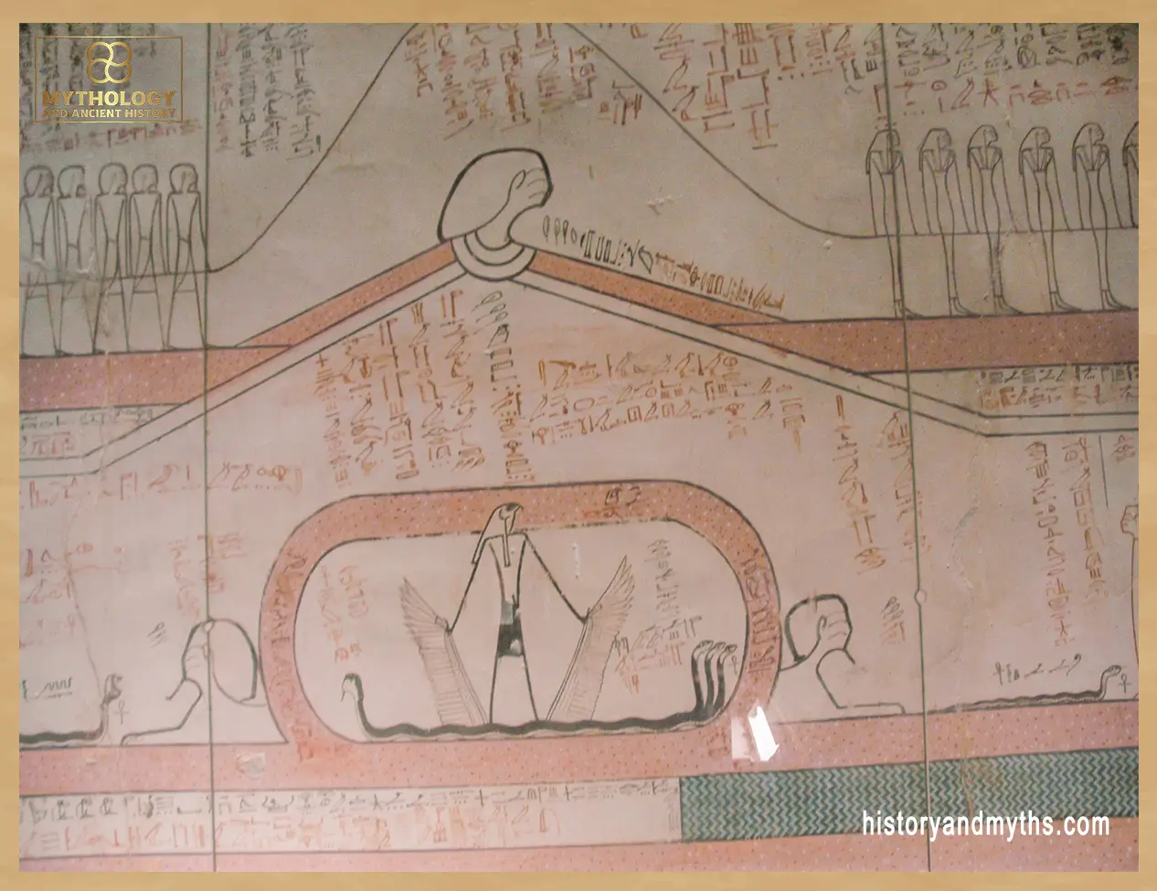 Wall scene from the Tomb of Thutmose III (KV34) in the Valley of the Kings