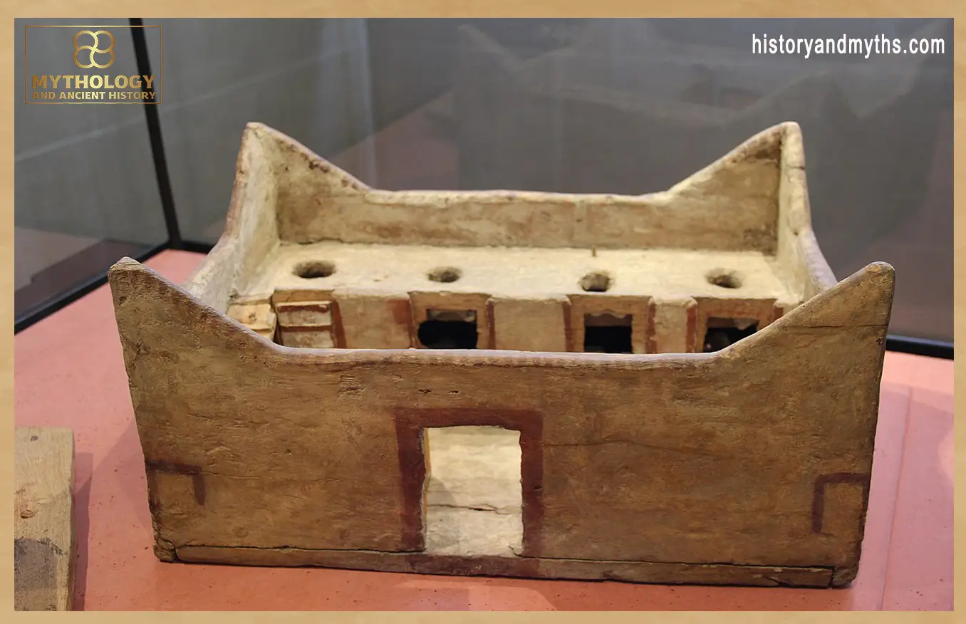 Ancient Egypt Wooden House Model (Louvre Museum, Paris)