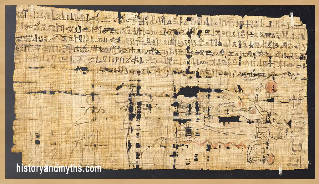 Magical papyrus of Butehamun with protective texts and Udjat-eye motifs, papyrus, Third Intermediate Period (c. 1076–944 BC)