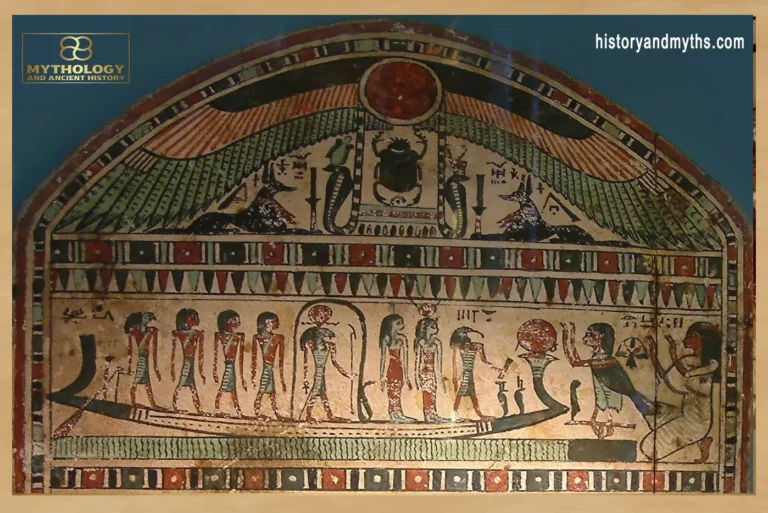 Solar barque on the funerary stele of Disiset