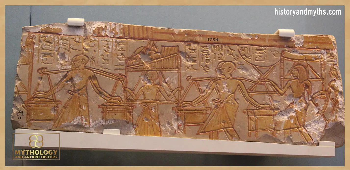 Egyptian relief of workers, British Museum, London