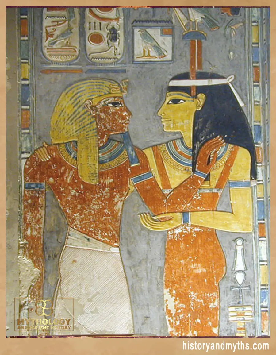 Amentet greeting Horemheb