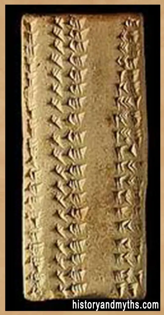 Sumererian Math Tablet of learning