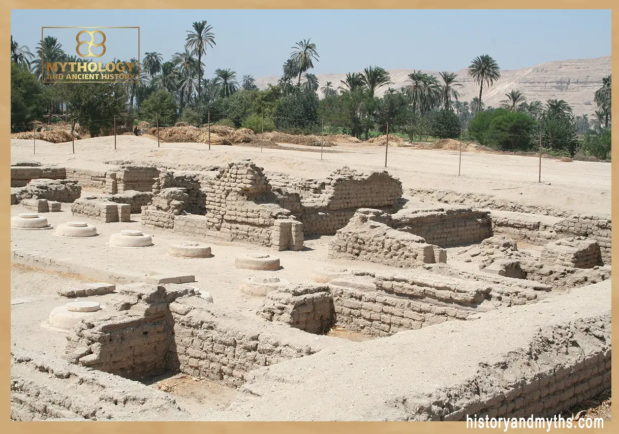North Palace ruins at Tell el-Amarna