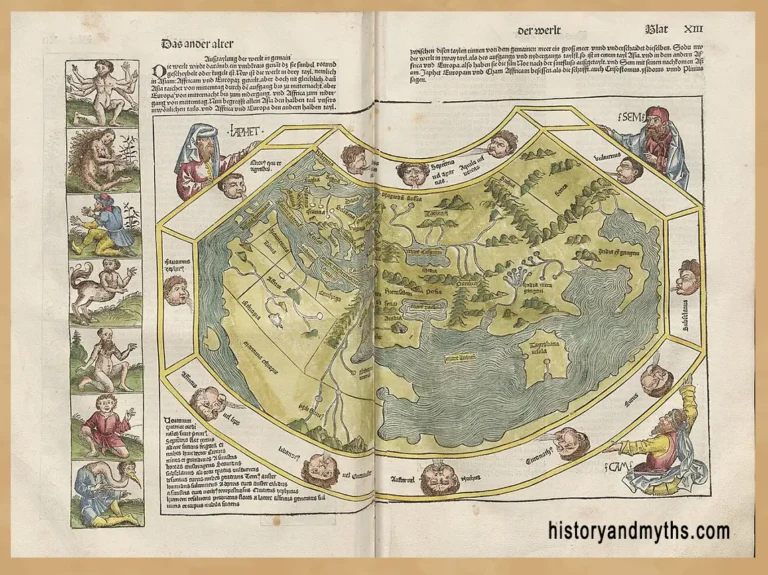 he Fortunate Islands depicted in the Nuremberg Chronicle (1493)