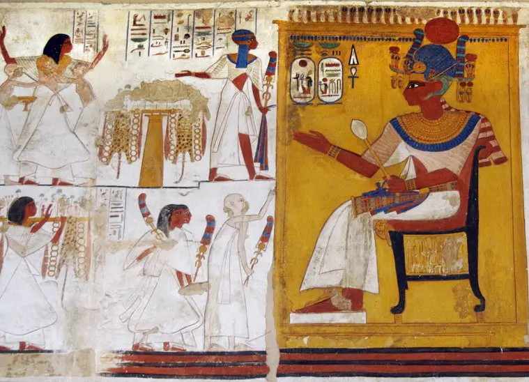 Ramesses II receiving courtiers in audience