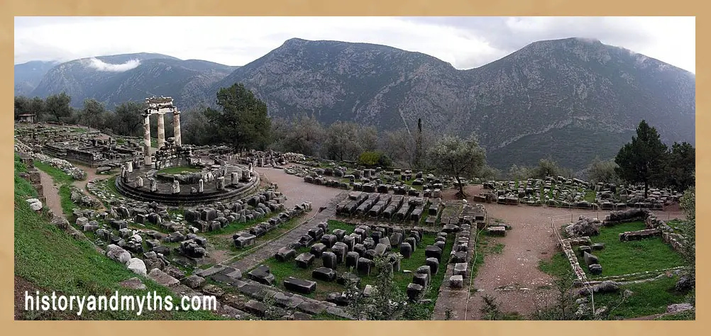 Sanctuary of Athena Pronaia at Delphi, Greece