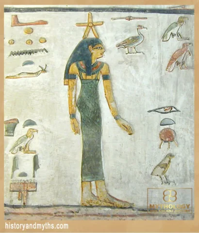 This image shows a stellar goddess, possibly representing Sopdet