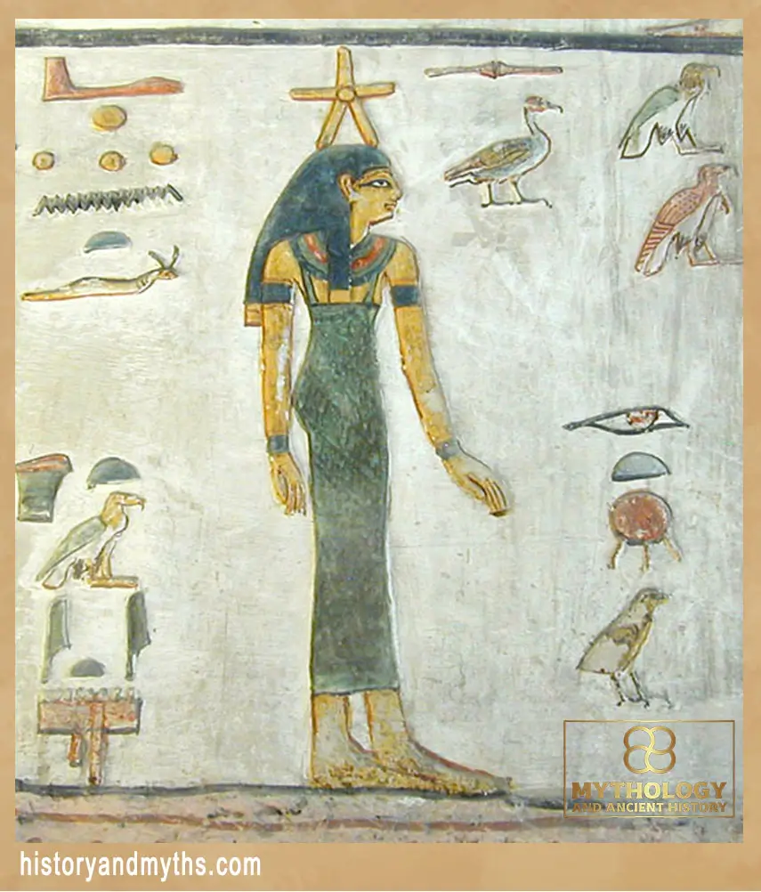 This image shows a stellar goddess, possibly representing Sopdet