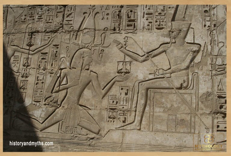 Reliefs on the walls of the Mortuary Temple of Ramesses III at Medinet Habu