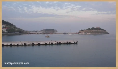 Entrance to the harbor of Piraeus, Greece