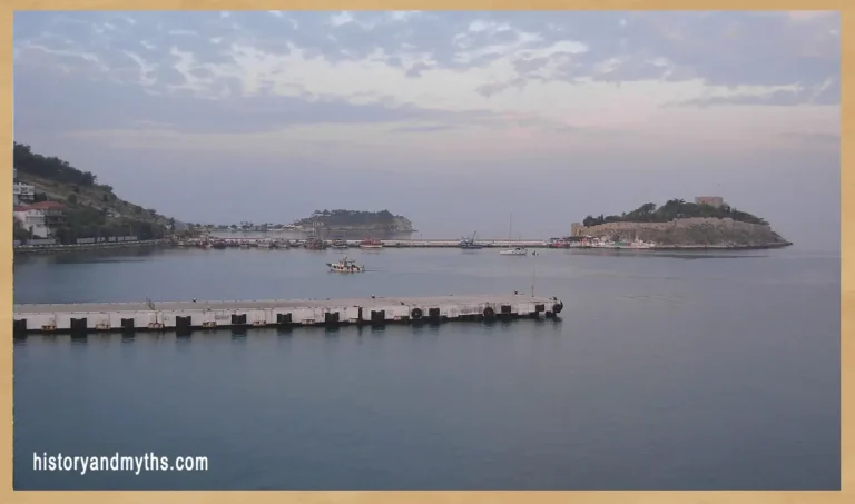 Entrance to the harbor of Piraeus, Greece
