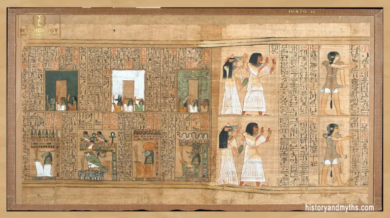 Guardians and afterlife scenes