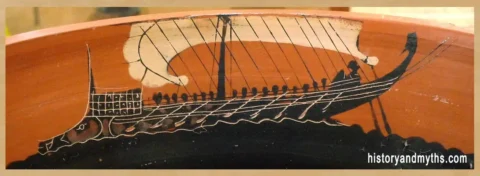 Attic black-figure krater depicting ships linked to ancient Greek maritime trade, 6th century BC