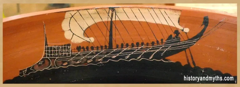 Attic black-figure krater depicting ships linked to ancient Greek maritime trade, 6th century BC