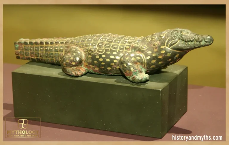 Statue of a crocodile deity from the 12th Dynasty