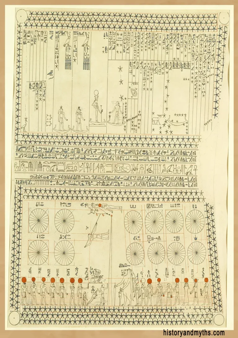 Astronomical Ceiling, Tomb of Senenmut (TT 353), facsimile by Charles Wilkinson