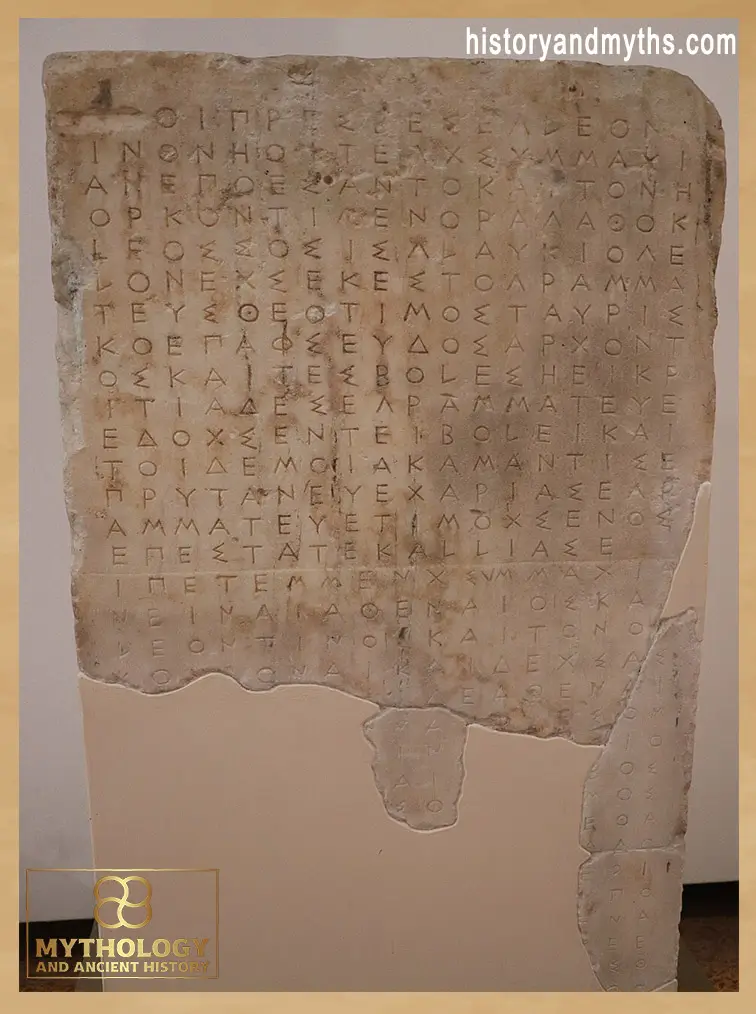 Athenian decree reaffirming the alliance with Leontinoi (433 BC)