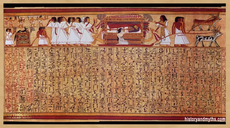 Vignette from Chapter 1 of the Papyrus of Ani (Book of the Dead)