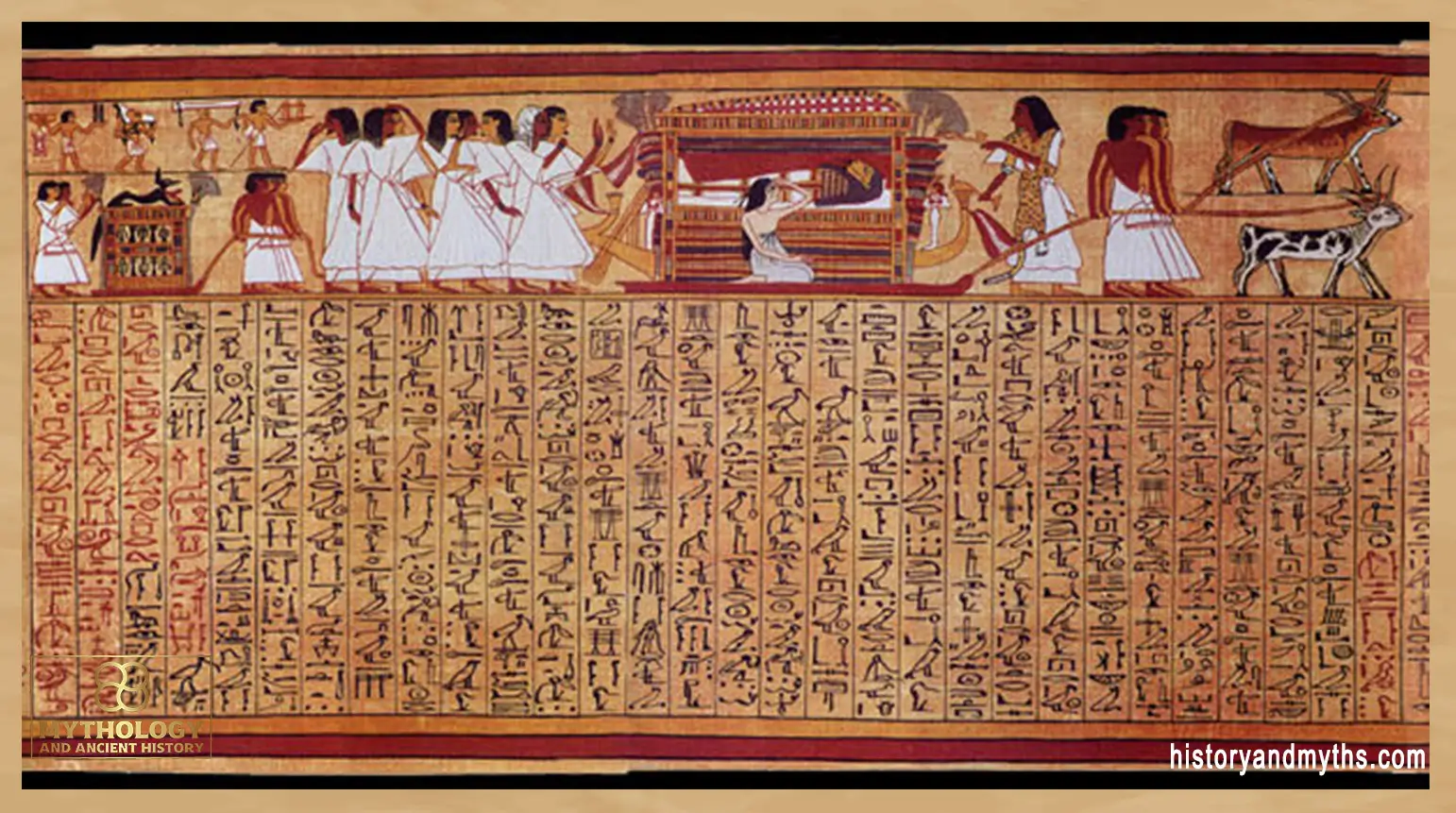 Vignette from Chapter 1 of the Papyrus of Ani (Book of the Dead)