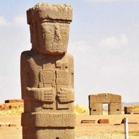 Monolito at Tiwanaku Bolivia