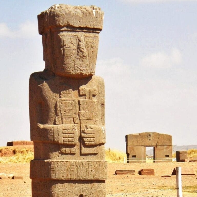 Monolito at Tiwanaku Bolivia