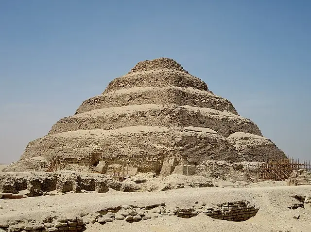 Step pyramid of Pharaoh Djoser from the 3rd Dynasty of the Ancient Empire in Egypt
