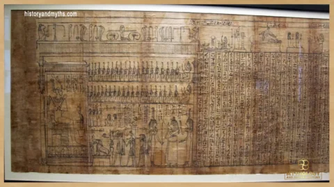 A Book of the Dead vignette illustrating resurrection and rebirth as a process of transformation, not reward.