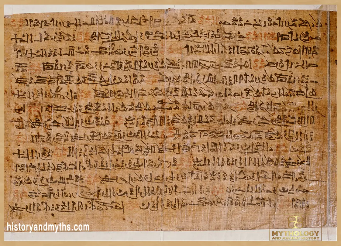 Papyrus of Ipuwer, an ancient Egyptian manuscript describing social crisis, injustice, and the collapse of order.